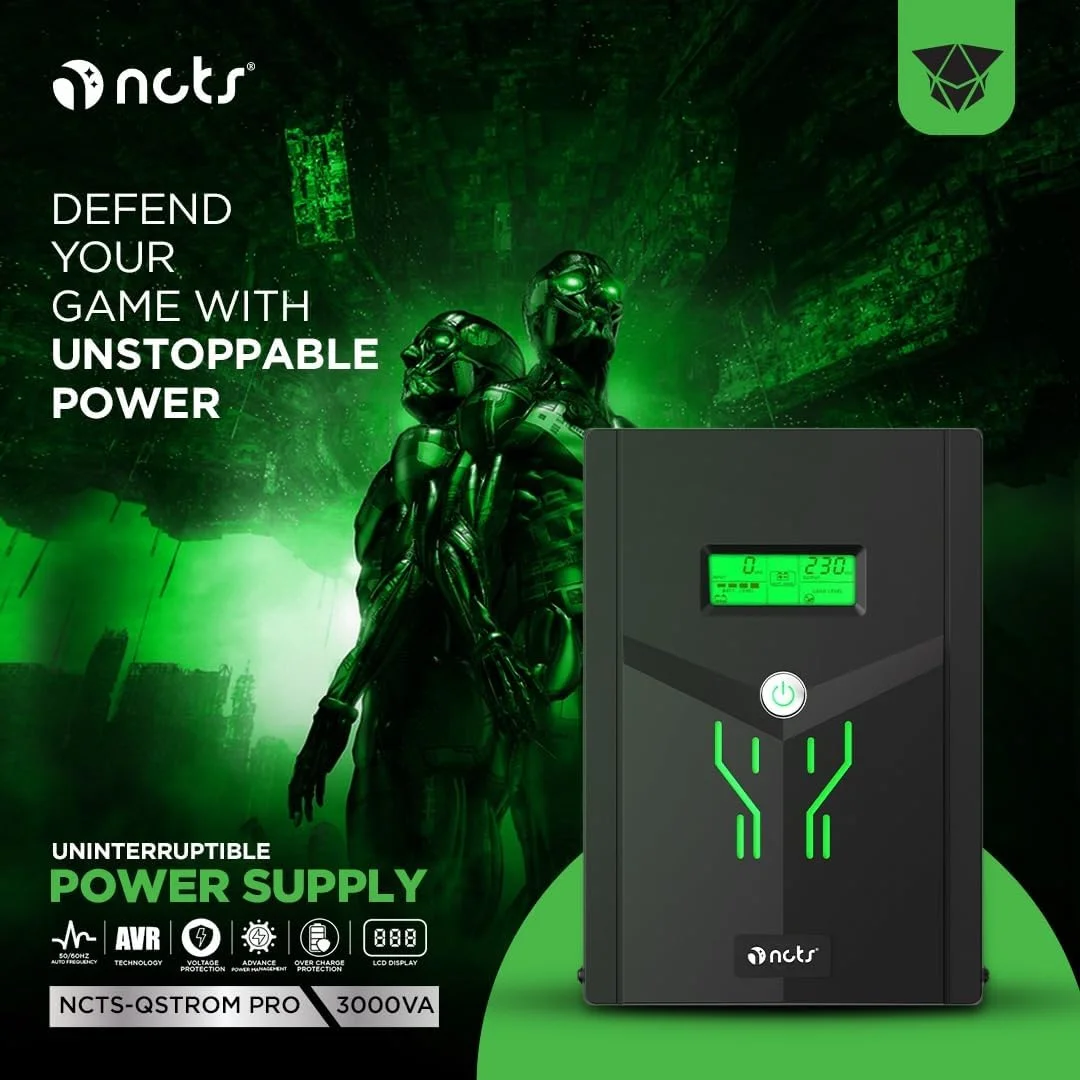 یو پی اس لاین اینتراکتیو گیمینگ NCTS QSTROM PRO 3000VA (3000VA/1800W) / GTIN 6295151551417