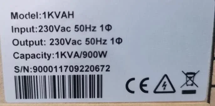 یو پی اس آنلاین مدل 36 ولت سری RT با توان 1 کاوا نارنجی الکتریک