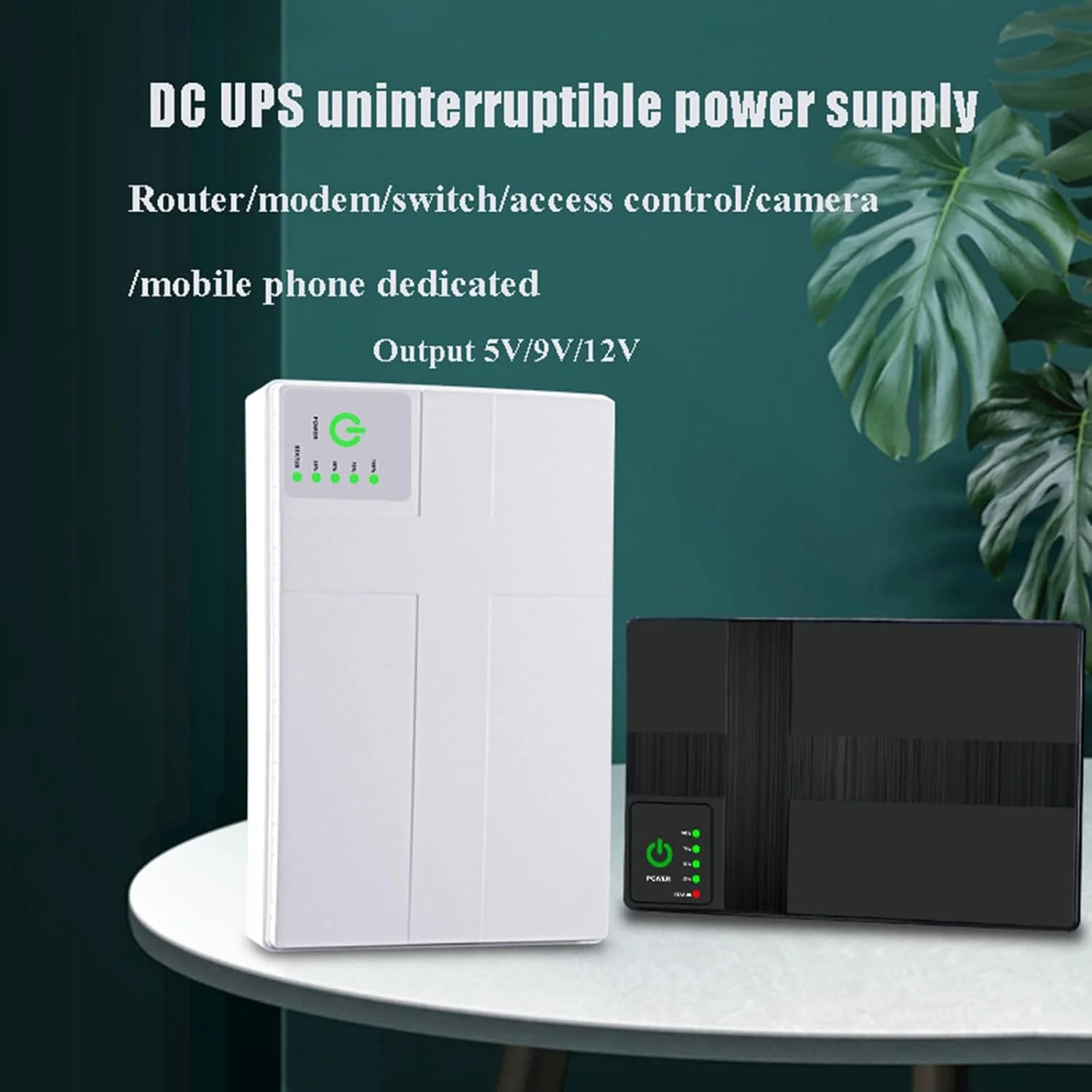 منبع تغذیه اضطراری کوچک قابل حمل OSMARI برای روتر 5 ولت 9 ولت 12 ولت، آداپتور برق پشتیبان با ظرفیت بالا 8800 میلی آمپر ساعت، مشکی