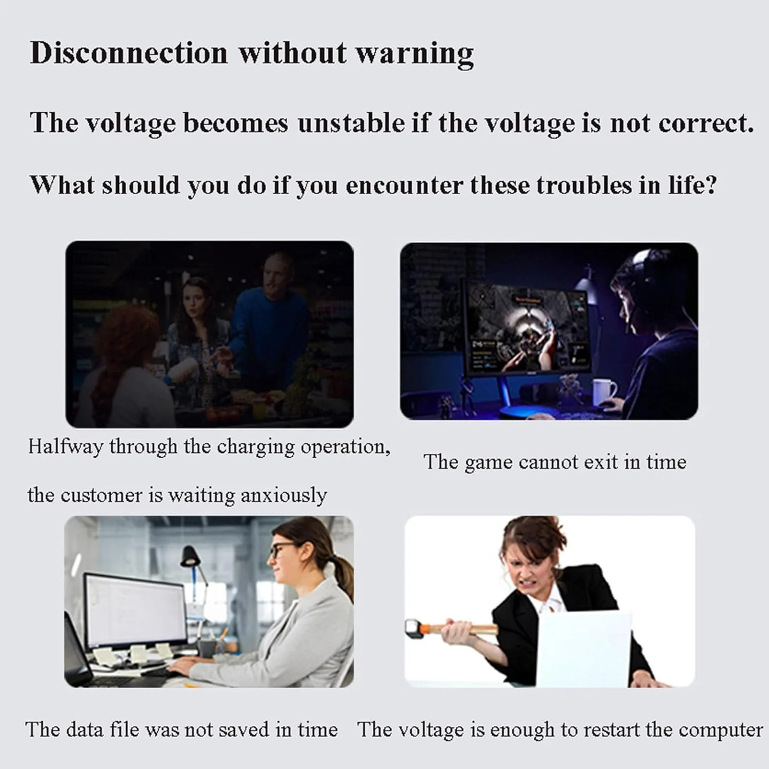 منبع تغذیه اضطراری بدون وقفه ۲۲۰ ولت مناسب کامپیوتر خانگی و خوابگاه، پشتیبان ضد قطع برق