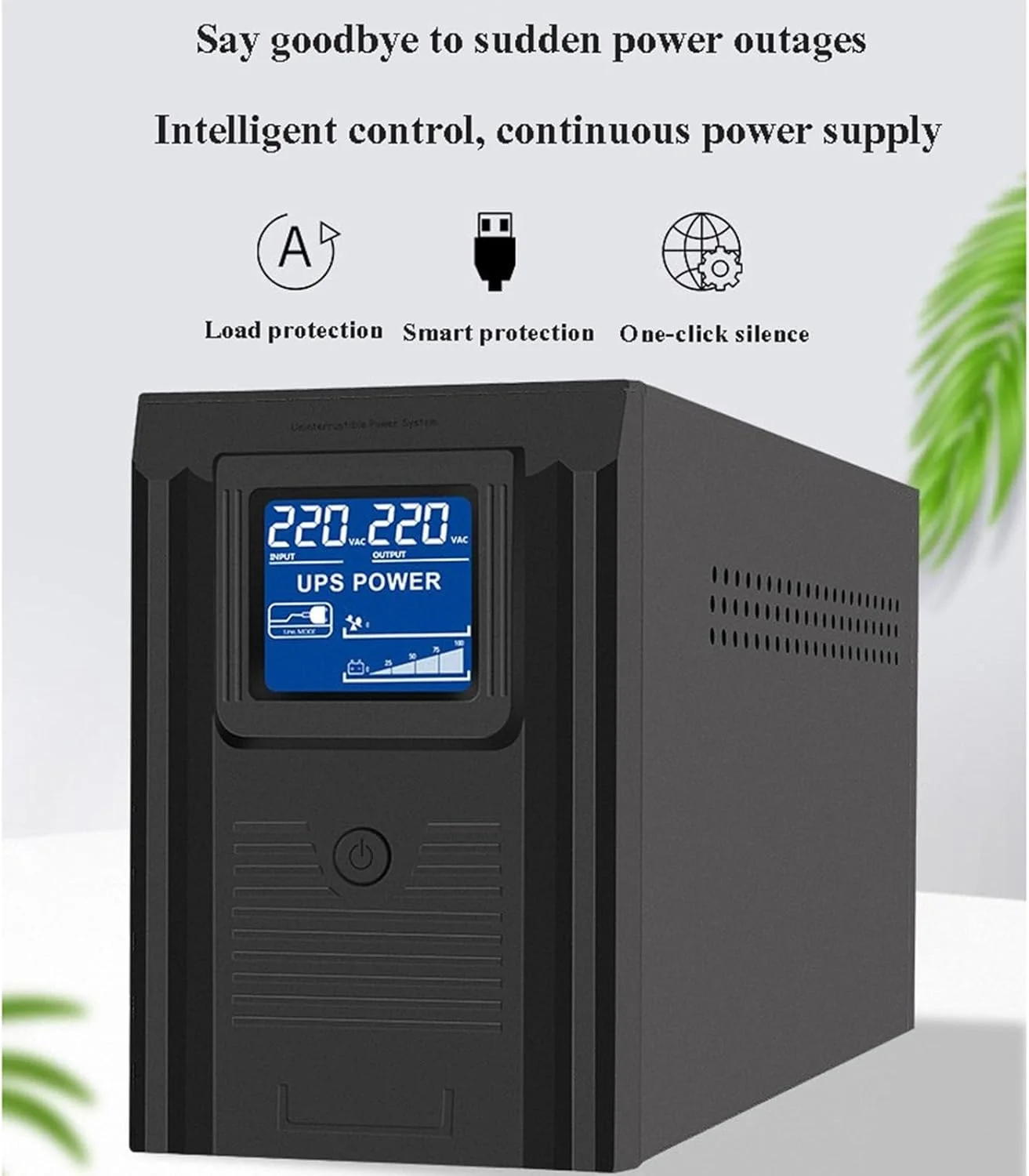 منبع تغذیه اضطراری بدون وقفه OSMARI UPS برای روتر کامپیوتر، ضد قطع برق 1000VA/600W