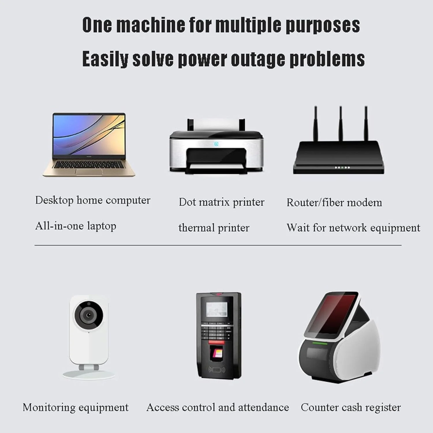 منبع تغذیه اضطراری بدون وقفه OSMARI UPS برای روتر کامپیوتر، ضد قطع برق 1000VA/600W