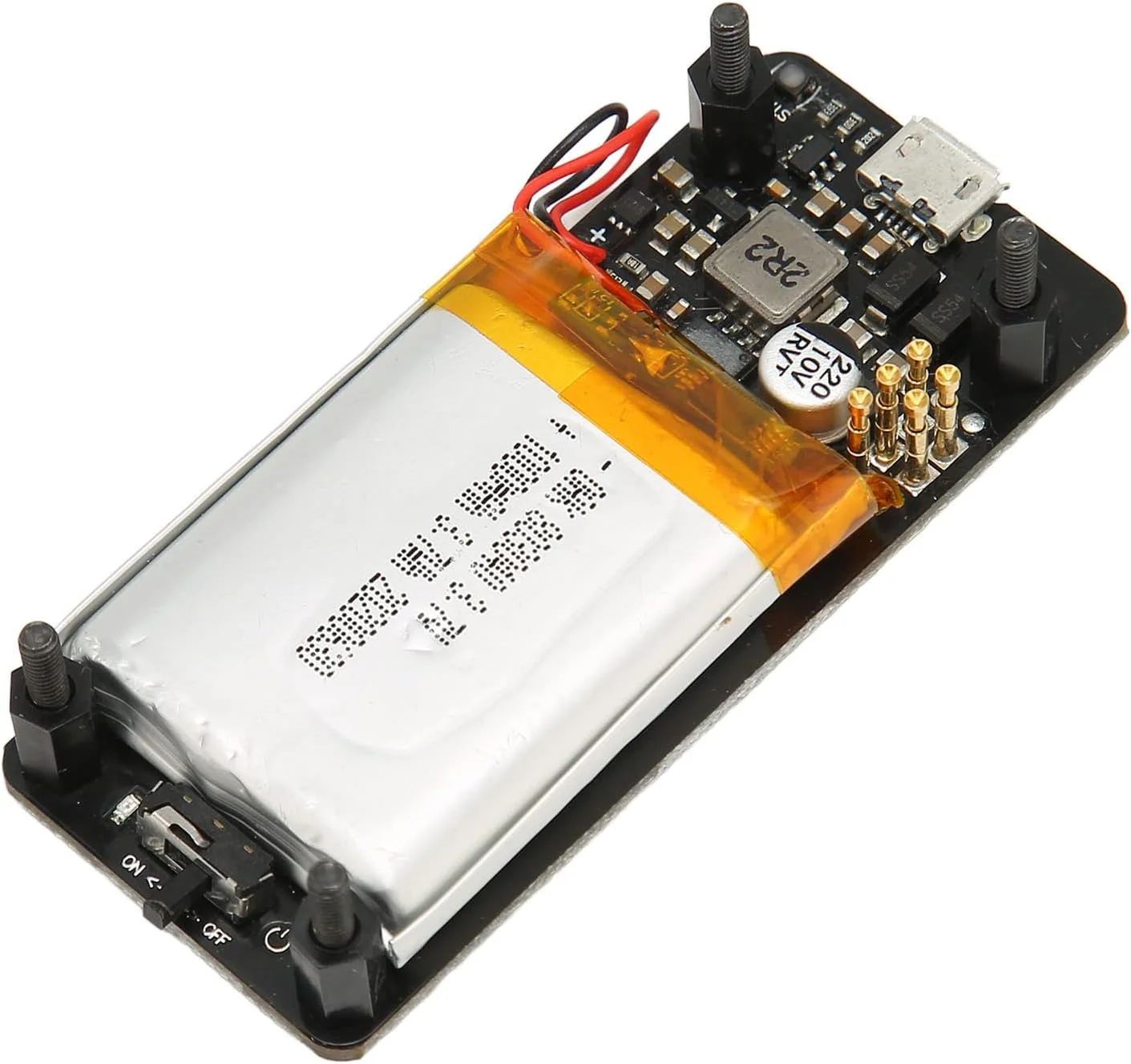 UPS Power HAT Board for Pi, 400mA Charging 1000mAh Battery V1.2 UPS Lite V1.2 UPS HAT Board