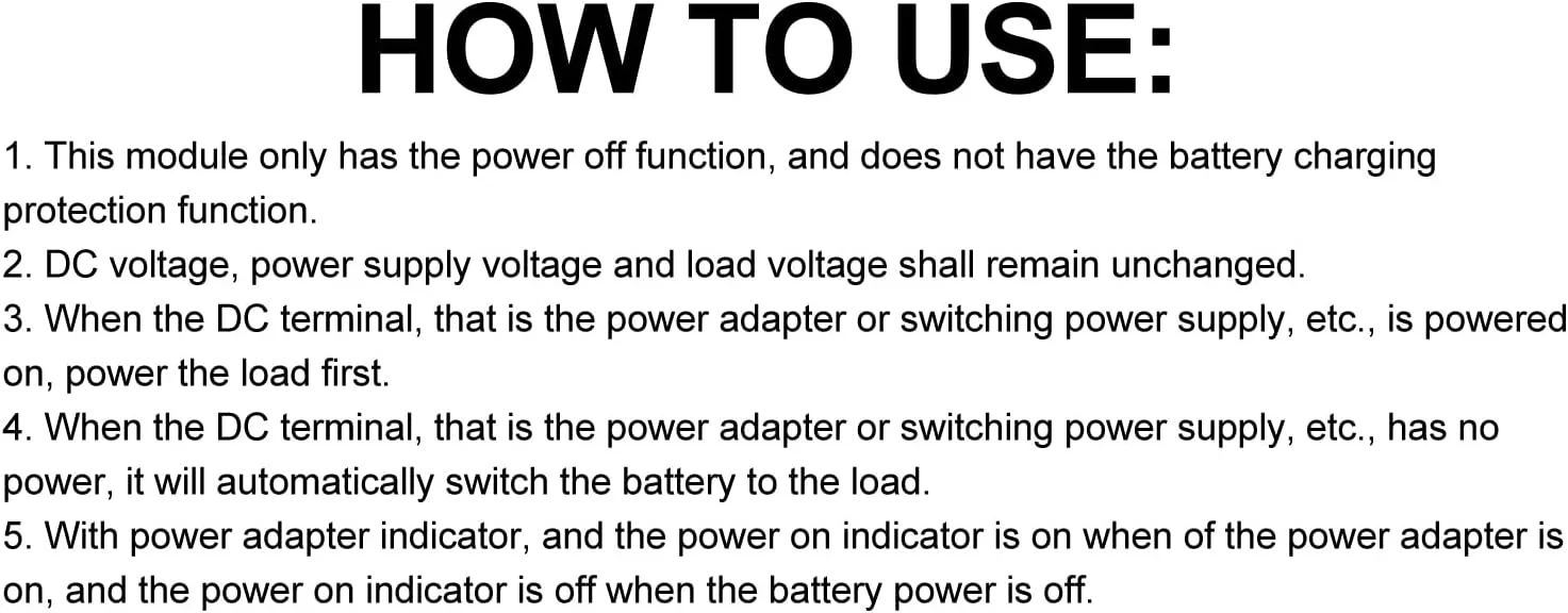 برد قطع کننده یو پی اس، ماژول محافظت در برابر قطع برق DC 8-60V طراحی استاندارد با دوام برای کار (همراه با محفظه)