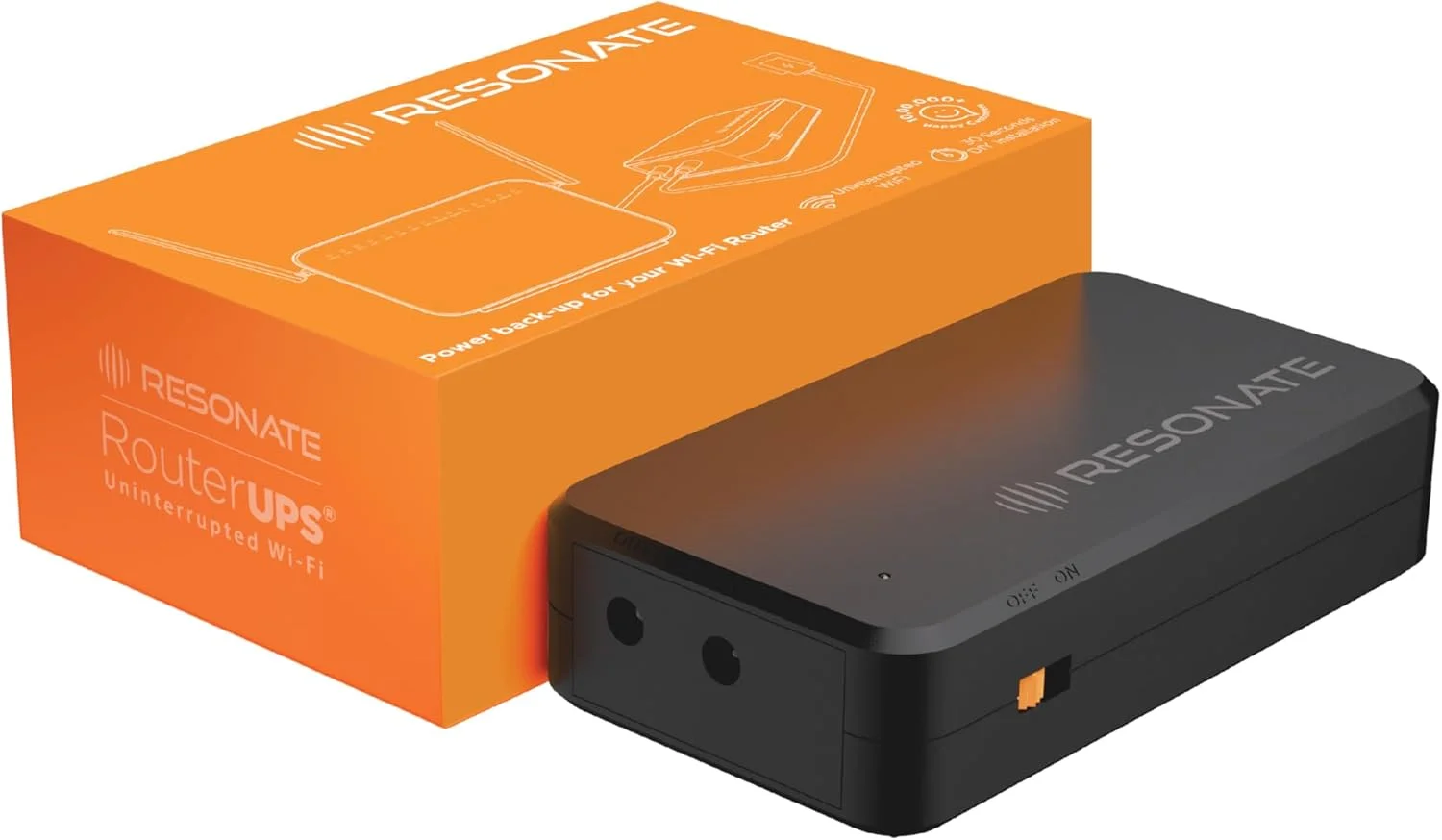 منبع تغذیه پشتیبان روتر وای-فای Resonate RouterUPS CRU12V2 (مشکی)