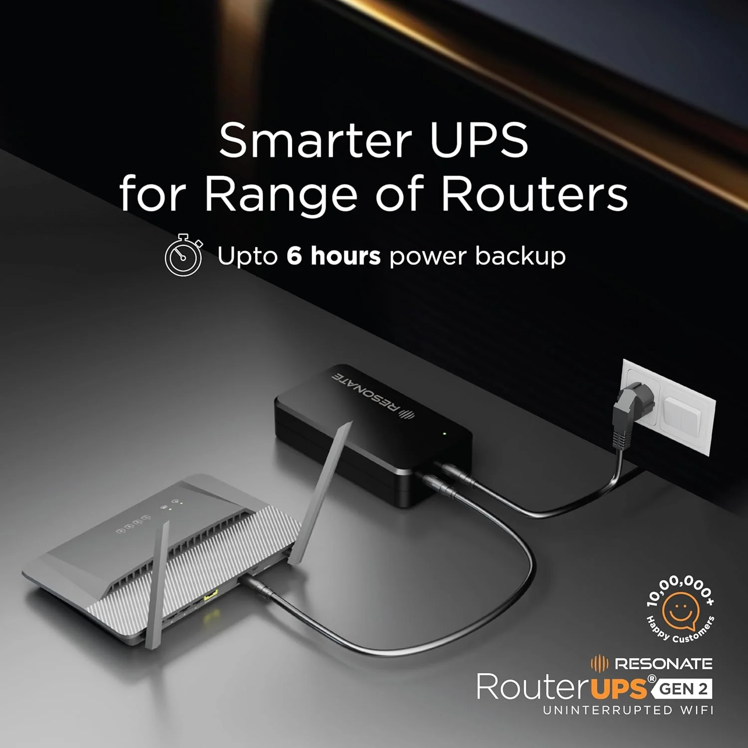 منبع تغذیه پشتیبان روتر وای-فای Resonate RouterUPS CRU12V2 (مشکی)