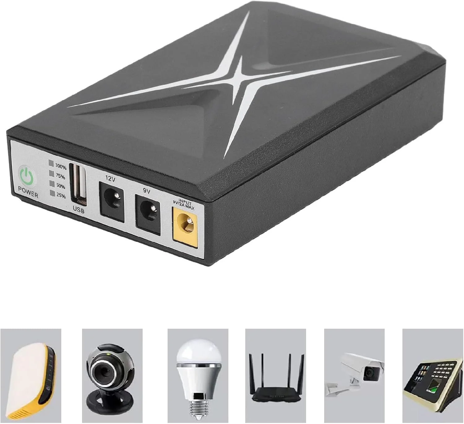 منبع تغذیه بدون وقفه مینی DC-UPS با باتری پشتیبان فشرده 8800MAH برای روتر وای فای و دوربین