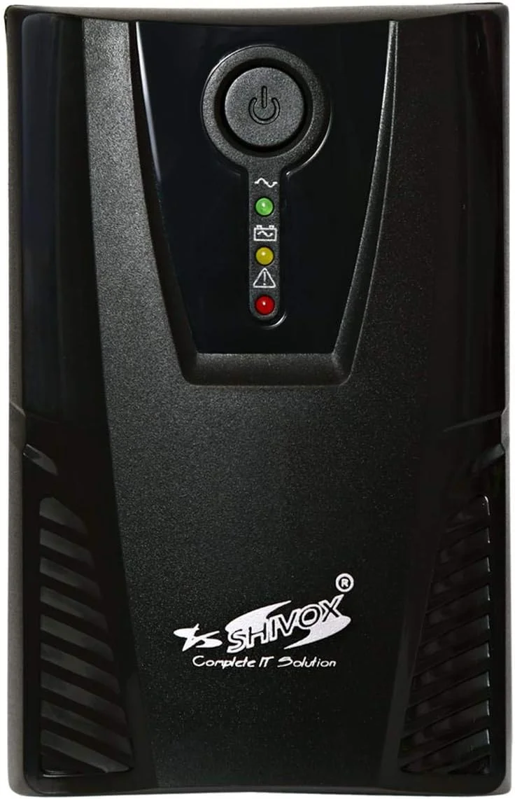 منبع تغذیه بدون وقفه (UPS) شیووکس 850 ولت آمپر با حداکثر 7 ساعت برق پشتیبان - مشکی