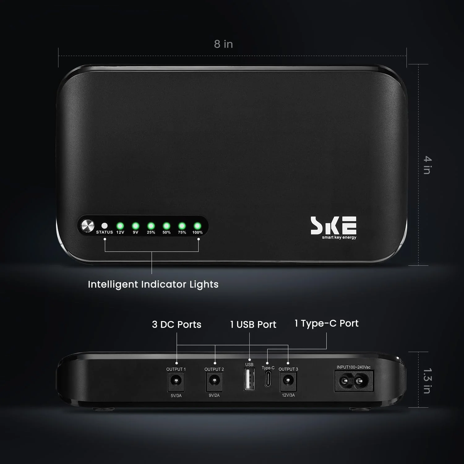 منبع تغذیه بدون وقفه DC با ظرفیت 20000 میلی آمپر ساعت