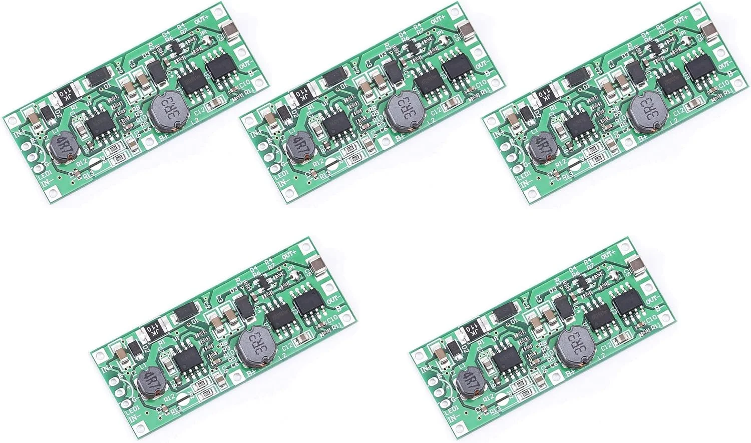 ۵ عدد ماژول منبع تغذیه بدون وقفه DC 5V-12V به 12V UPS با برد محافظ باتری 18650