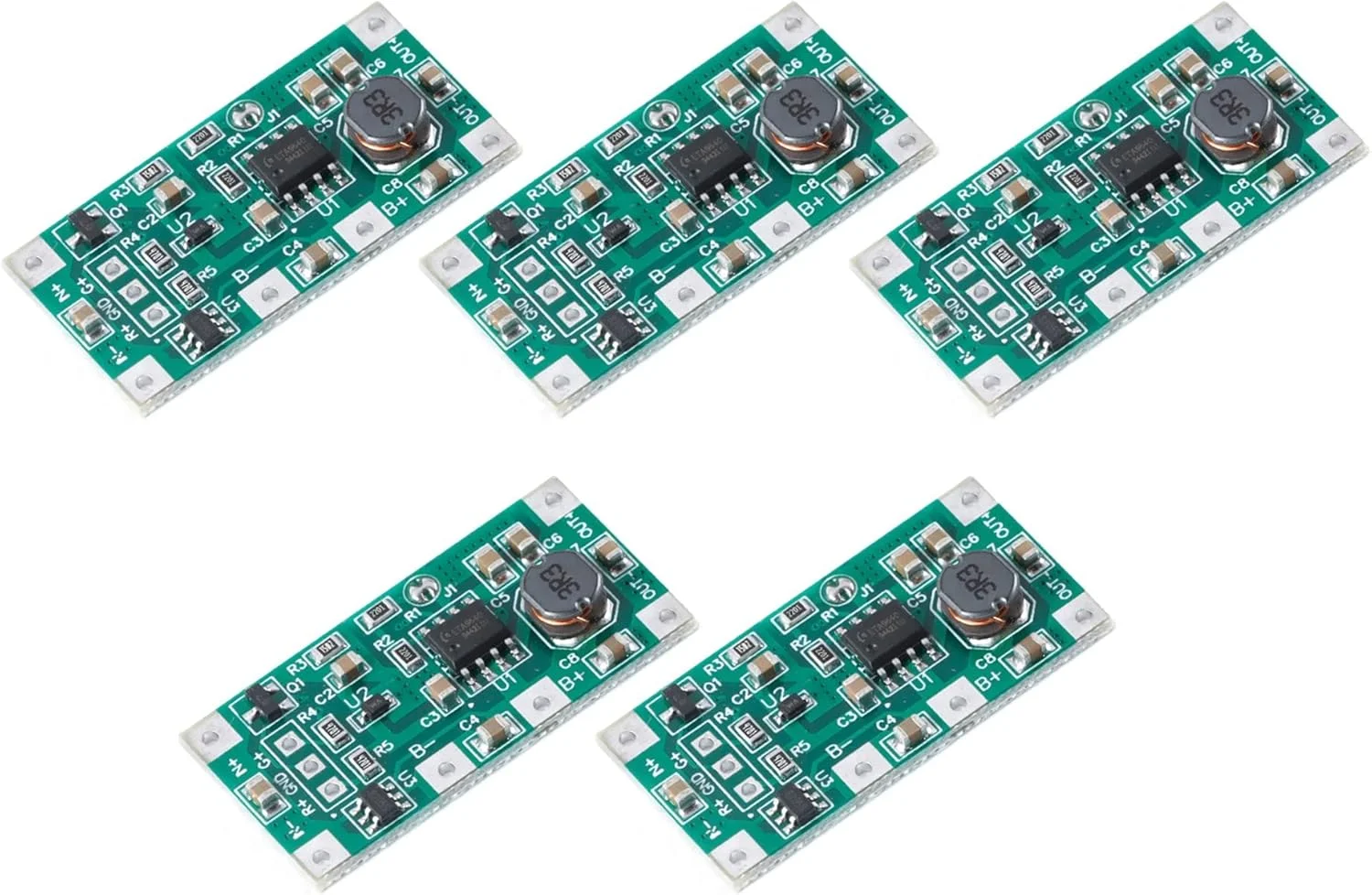 ماژول منبع تغذیه بدون وقفه TECNOIOT 5PCS DC 5V 1A UPS با محافظت باتری لیتیومی 18650