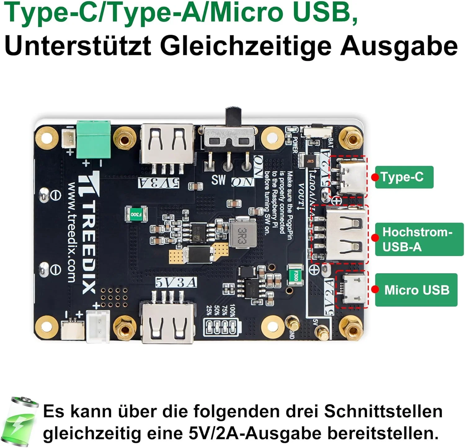 منبع تغذیه بدون وقفه 5 ولت برای رزبری پای، شارژ و خروجی همزمان، منبع تغذیه از طریق پین های Pogo، مدار تقویت کننده با کارایی بالا سازگار با رزبری پای زیرو/2B/3B/3B+/4B منبع تغذیه بدون وقفه 5 ولت برای رزبری پای، شارژ و خروجی همزمان، منبع تغذیه از طریق پین های Pogo، مدار تقویت کننده با کارایی بالا سازگار با رزبری پای زیرو/2B/3B/3B+/4B