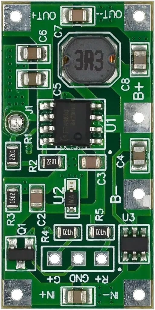 ماژول منبع تغذیه بدون وقفه 5V 1A UPS، برد محافظت از ولتاژ معکوس و اضافه ولتاژ باتری 3.7 ولت پلیمری 18650 ماژول منبع تغذیه بدون وقفه 5V 1A UPS، برد محافظت از ولتاژ معکوس و اضافه ولتاژ باتری 3.7 ولت پلیمری 18650