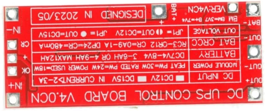 ماژول منبع تغذیه بدون وقفه 24 واتی 12/15 ولت 1 آمپر، برد کنترل تغذیه بدون وقفه، ماژول افزایش شارژ برای شبکه ماژول منبع تغذیه بدون وقفه 24 واتی 12/15 ولت 1 آمپر، برد کنترل تغذیه بدون وقفه، ماژول افزایش شارژ برای شبکه