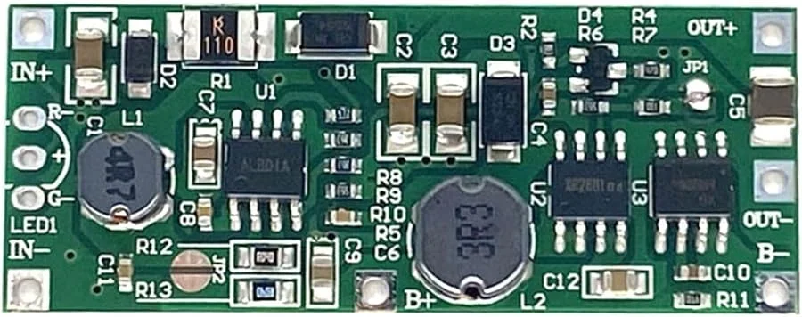 ماژول منبع تغذیه بدون وقفه DC UPS، ماژول شارژ و دشارژ باتری لیتیومی 3.7 ولت، افزایش توان 9 ولت