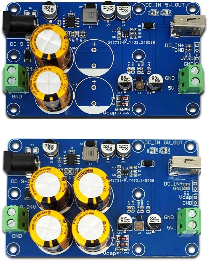 برد منبع تغذیه بدون وقفه UPS برای رزبری پای ورودی DC9-24V خروجی 5V 3A حفاظت از ولتاژ UPS