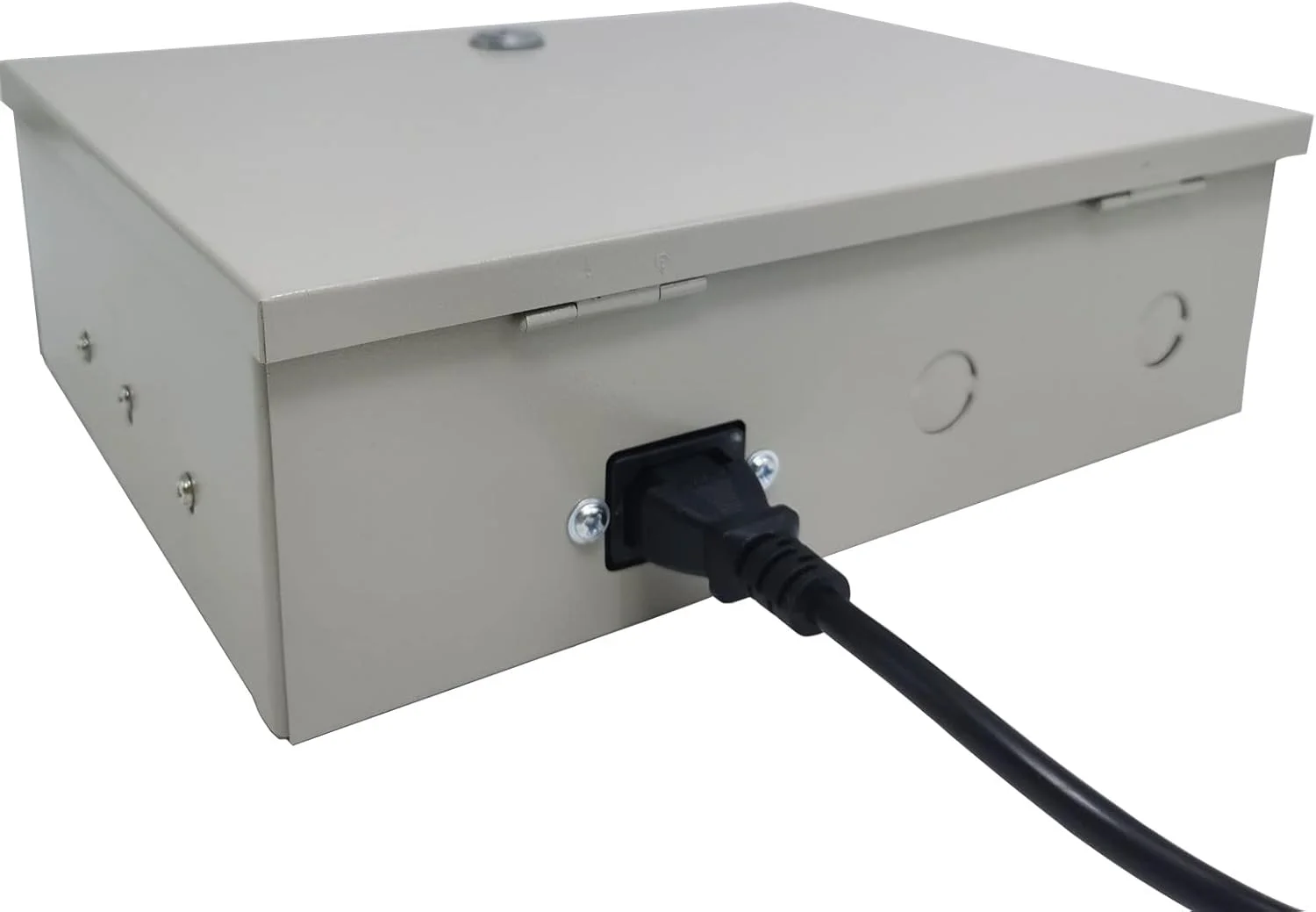 منبع تغذیه ۱۲ ولت ۱۰ آمپر ۹ کانال با قابلیت پشتیبان گیری باتری و دوشاخه برق متناوب برای دوربین مداربسته، کنترل دسترسی و ال ای دی