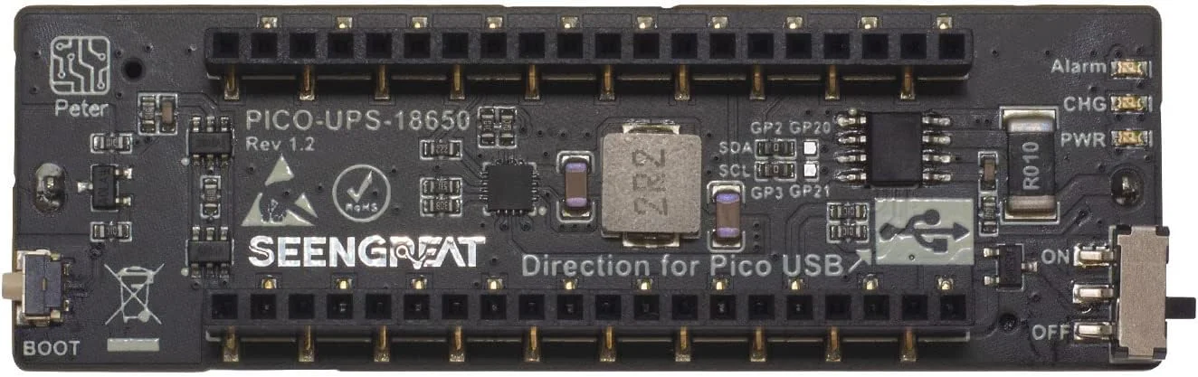 ماژول منبع تغذیه بدون وقفه UPS برای رزبری پای پیکو با تراشه INA219 و رابط I2C