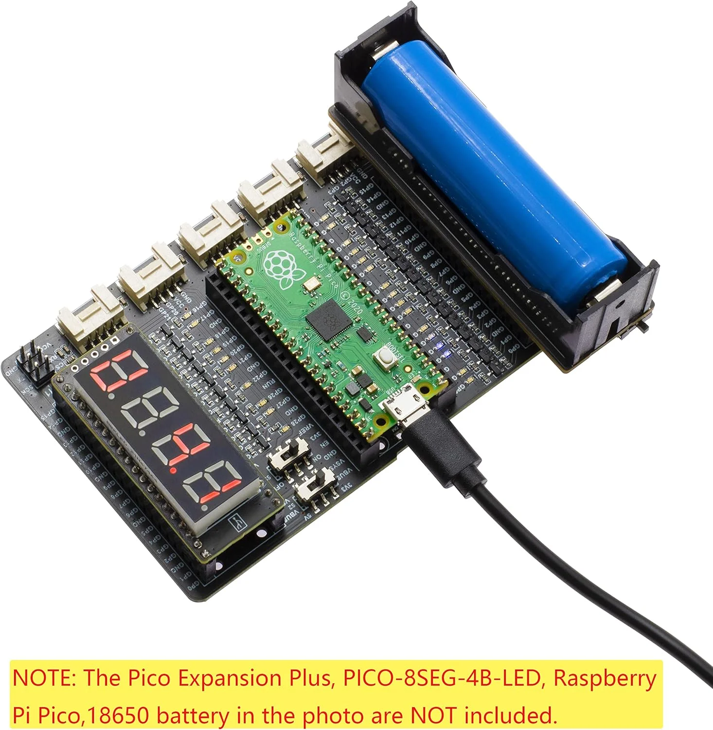 ماژول منبع تغذیه بدون وقفه UPS برای رزبری پای پیکو با تراشه INA219 و رابط I2C