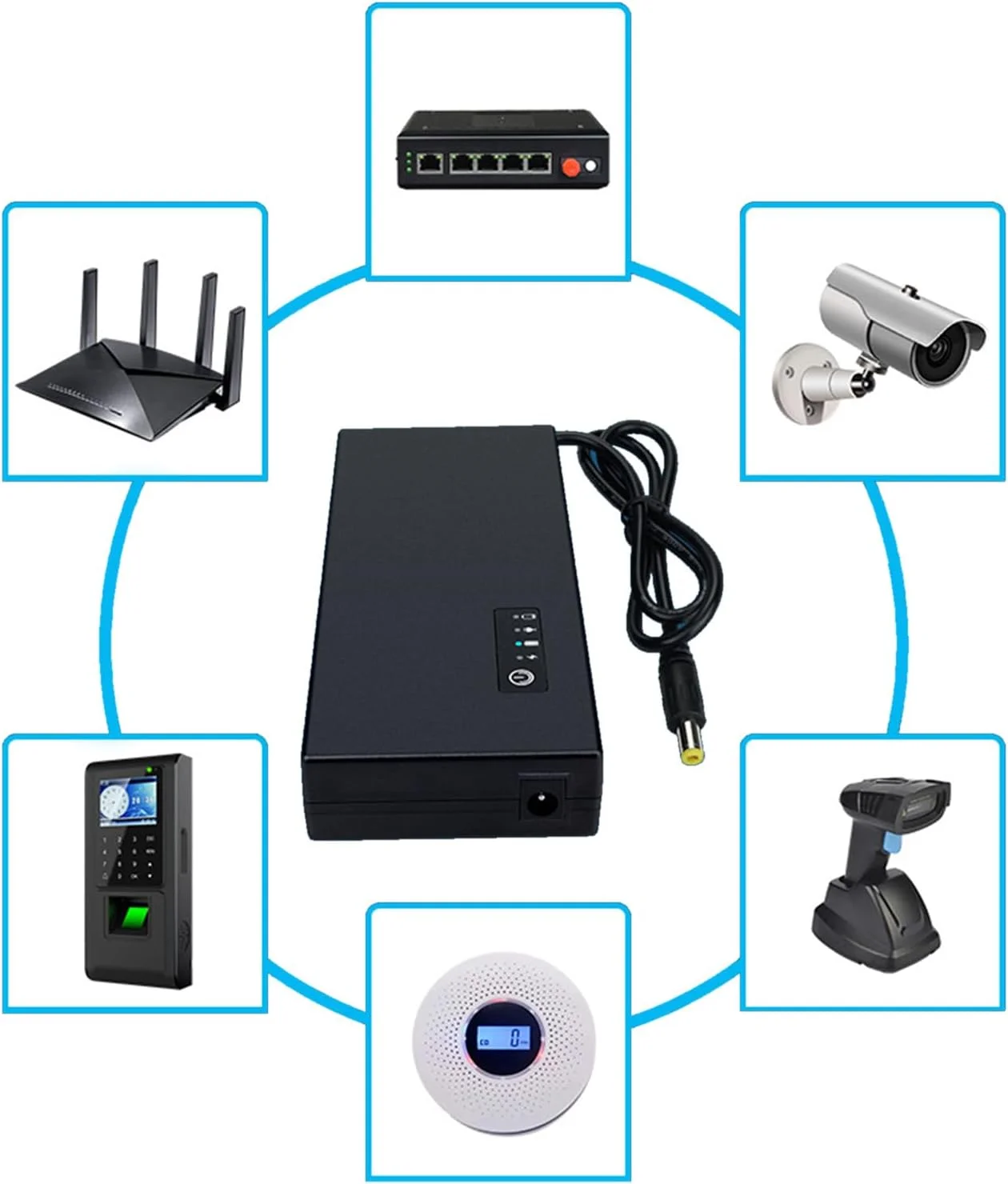 منبع تغذیه پشتیبان 12 ولت 3 آمپر ZERZENGGENGPT، منبع تغذیه بدون وقفه DCDC برای دوربین، روتر و چراغ های اضطراری