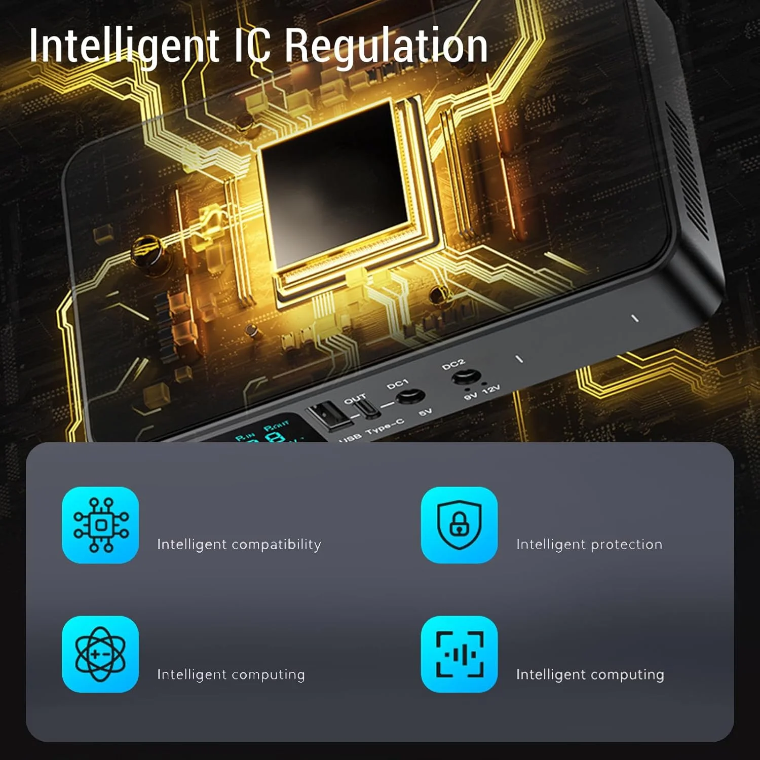 منبع تغذیه پشتیبان باتری مینی UPS، منبع تغذیه بدون وقفه 18000 میلی آمپر ساعتی با خروجی نوع C USB 5V DC 5V 9V 12V برای مودم روتر دوربین مداربسته، دو خروجی و سوئیچینگ 0 ثانیه منبع تغذیه پشتیبان باتری مینی UPS، منبع تغذیه بدون وقفه 18000 میلی آمپر ساعتی با خروجی نوع C USB 5V DC 5V 9V 12V برای مودم روتر دوربین مداربسته، دو خروجی و سوئیچینگ 0 ثانیه