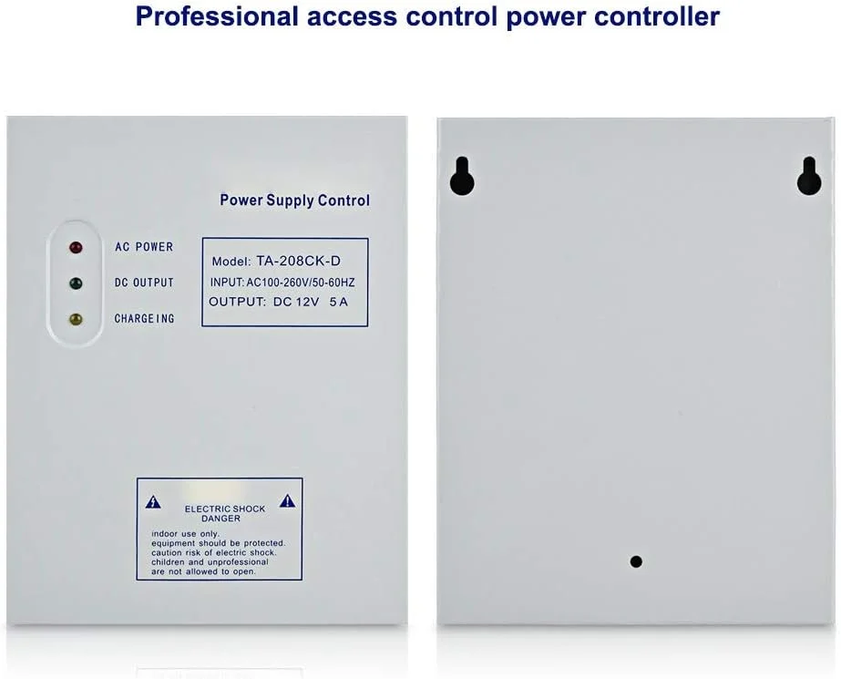 منبع تغذیه کنترل دسترسی DC 12V/5A AC 110-240V سیستم کنترل دسترسی درب، منبع تغذیه سوئیچینگ UPS، کیت سیستم کنترل دسترسی درب منبع تغذیه کنترل دسترسی DC 12V/5A AC 110-240V سیستم کنترل دسترسی درب، منبع تغذیه سوئیچینگ UPS، کیت سیستم کنترل دسترسی درب