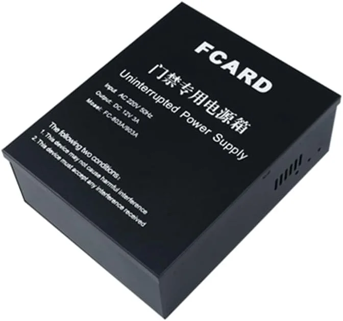 منبع تغذیه کنترل دسترسی 12 ولت DC 3 آمپر برای قفل ایمن و منبع تغذیه بدون وقفه UPS