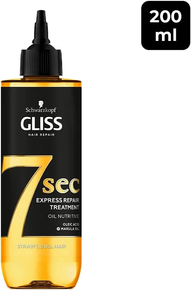 درمان فوری ترمیم کننده موی گلیس شوارتسکف در 7 ثانیه، مغذی روغن، ماسک موی فوری برای موهای کدر و خشک، 200 میلی لیتر، (بسته 1 عددی) درمان فوری ترمیم کننده موی گلیس شوارتسکف در 7 ثانیه، مغذی روغن، ماسک موی فوری برای موهای کدر و خشک، 200 میلی لیتر، (بسته 1 عددی)