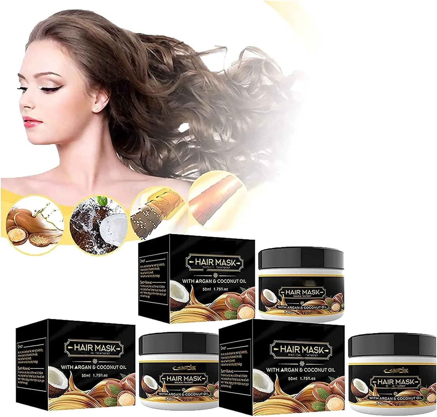 ماسک ترمیم کننده فوری مو کراتینه براق کننده مو، ترمیم پیشرفته ریشه مو، ماسک جادویی درمان مو، نرم کننده عمیق برای موهای خشک و آسیب دیده (3 عدد) ماسک ترمیم کننده فوری مو کراتینه براق کننده مو، ترمیم پیشرفته ریشه مو، ماسک جادویی درمان مو، نرم کننده عمیق برای موهای خشک و آسیب دیده (3 عدد)