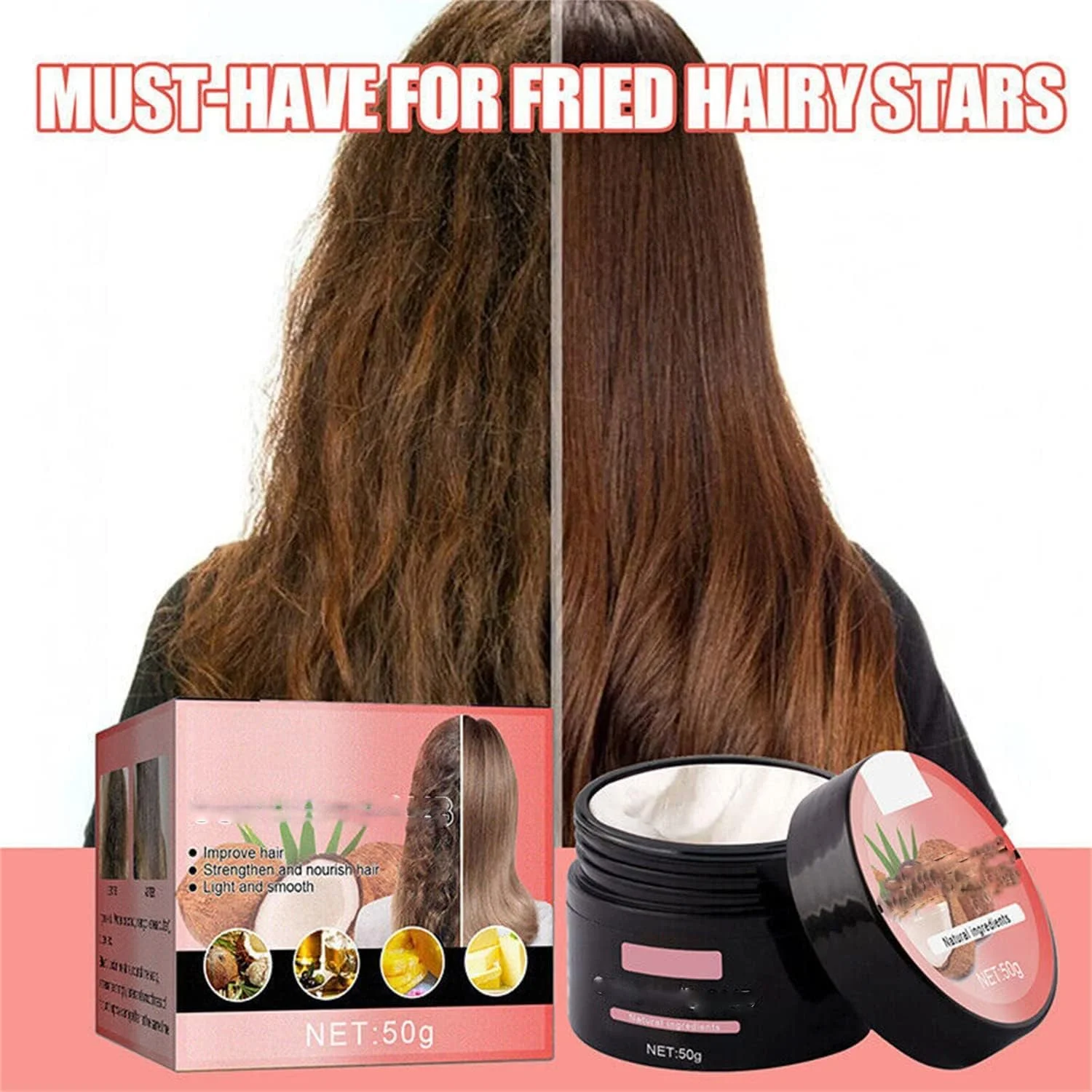 ماسک ترمیم کننده فوری مو حاوی کراتین براق کننده مو، ماسک مغذی مو با عصاره نارگیل، ماسک جادویی درمان مو، ترمیم پیشرفته ریشه و آسیب دیدگی مو، نرم کننده عمیق مناسب برای موهای خشک و آسیب دیده (3 عدد) ماسک ترمیم کننده فوری مو حاوی کراتین براق کننده مو، ماسک مغذی مو با عصاره نارگیل، ماسک جادویی درمان مو، ترمیم پیشرفته ریشه و آسیب دیدگی مو، نرم کننده عمیق مناسب برای موهای خشک و آسیب دیده (3 عدد)