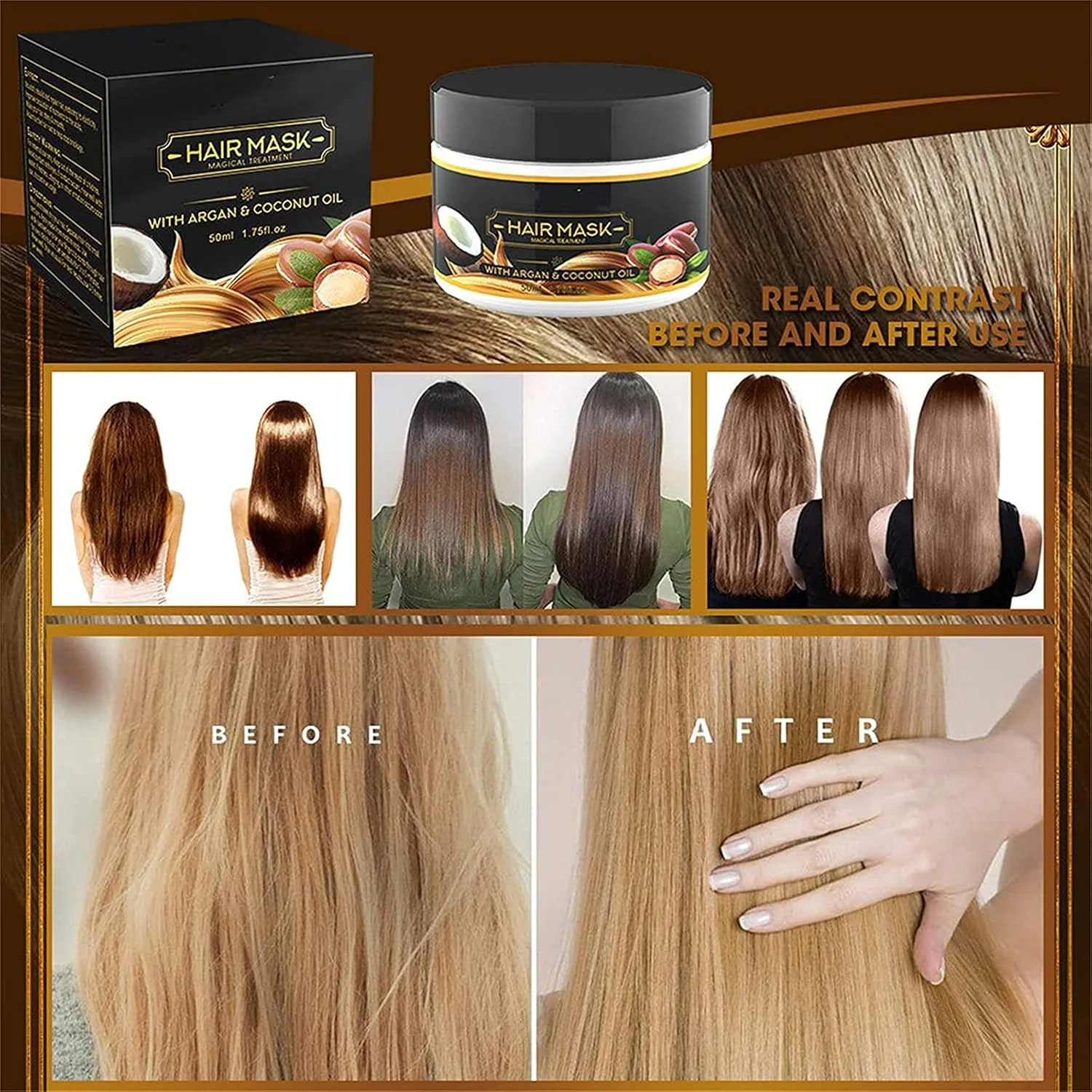 ماسک ترمیم کننده فوری مو کراتینه Shinyhair - ترمیم پیشرفته ریشه مو - ماسک درمانی جادویی کراتینه مو - نرم کننده عمیق مناسب برای موهای خشک و آسیب دیده (2 عدد) ماسک ترمیم کننده فوری مو کراتینه Shinyhair - ترمیم پیشرفته ریشه مو - ماسک درمانی جادویی کراتینه مو - نرم کننده عمیق مناسب برای موهای خشک و آسیب دیده (2 عدد)