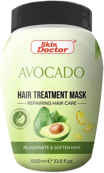 ماسک درمان مو آووکادو Skin-Doctor، مراقبت ترمیمی مو، ۱۰۰۰ میلی لیتر ماسک درمان مو آووکادو Skin-Doctor، مراقبت ترمیمی مو، ۱۰۰۰ میلی لیتر