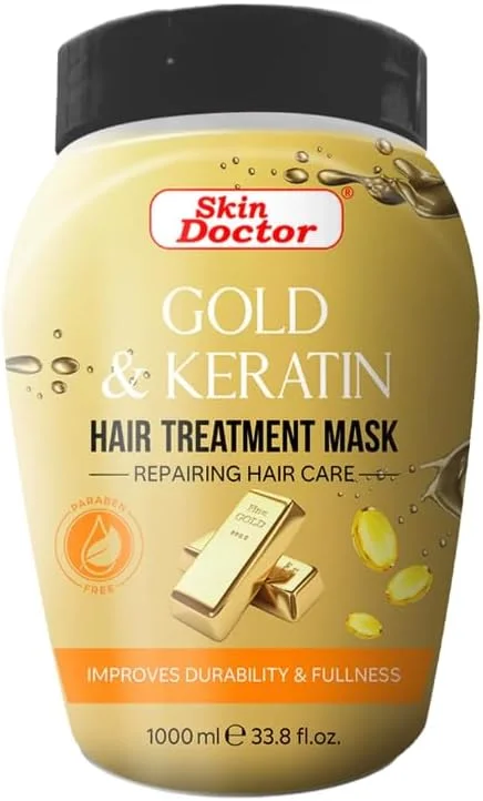 ماسک موی کراتین و طلای اسکین دکتر، ترمیم کننده مو، ۱۰۰۰ میلی لیتر ماسک موی کراتین و طلای اسکین دکتر، ترمیم کننده مو، ۱۰۰۰ میلی لیتر