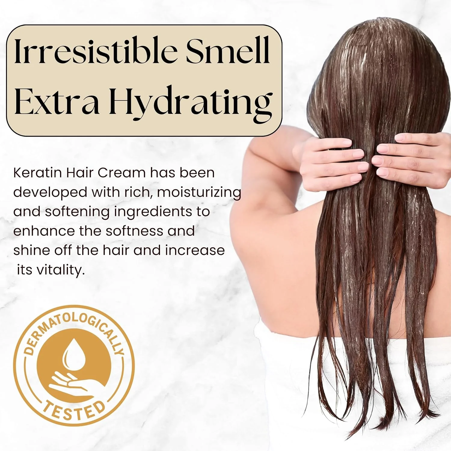 ماسک مو کراتین دکتر پوست، مرطوب کننده عمیق و تغذیه کننده فوق العاده مو؛ درمان موهای آسیب دیده و کاهش وز مو، آبرسانی اضافی و تحریک رشد مو (500 میلی لیتر)