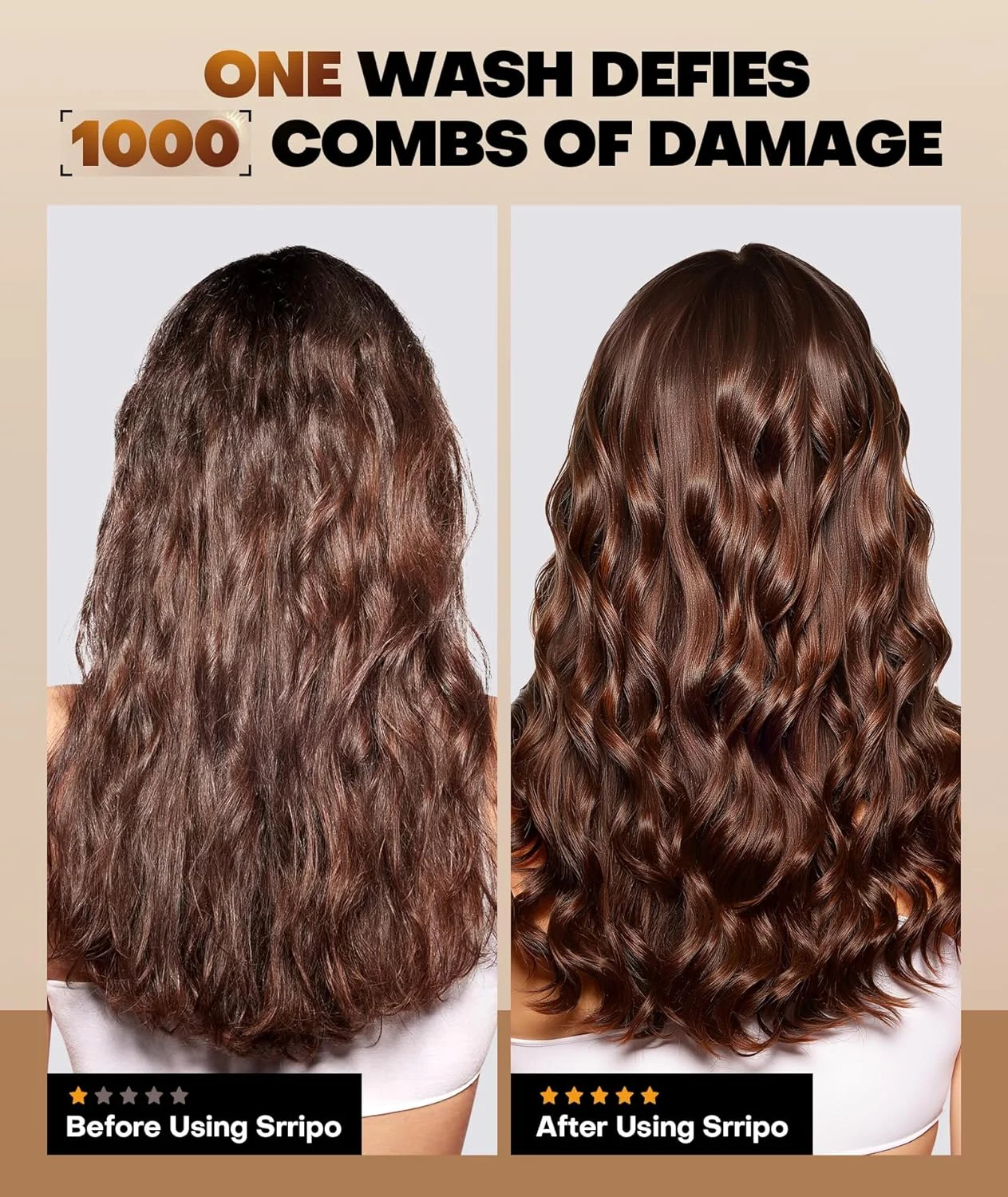 ماسک مو با کیفیت سالنی Srripo برای نرم کنندگی عمیق، درمان ترمیمی با 8 کراتین هیدرولیز شده و روغن های طبیعی، نرم کننده کلاژن ترمیم موهای آسیب دیده، مراقبت از موی گل همیشه بهار برای انواع مو