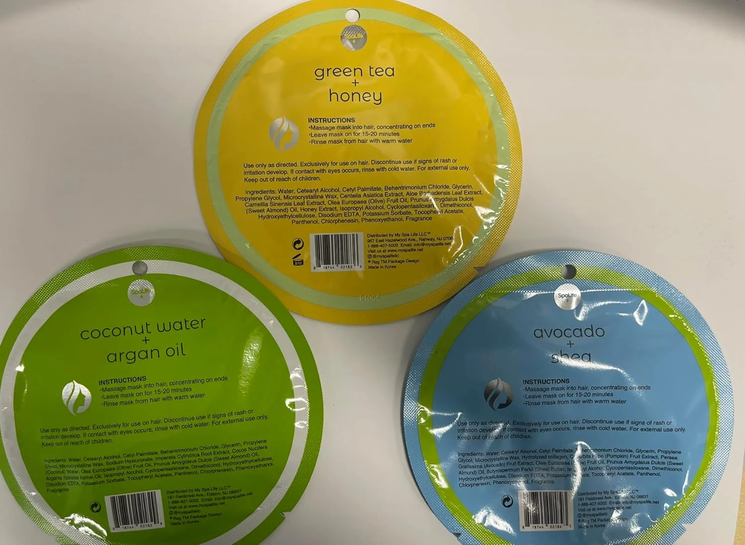 اسپا لایف، پک ۹ عددی ماسک موی طبیعی و متنوع