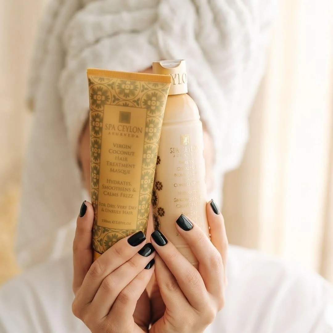 ماسک مو نارگیل بکر SPA CEYLON | نرم کننده عمیق | ترمیم کننده مو | 100% گیاهی | مناسب برای موهای خشک، خیلی خشک و وز