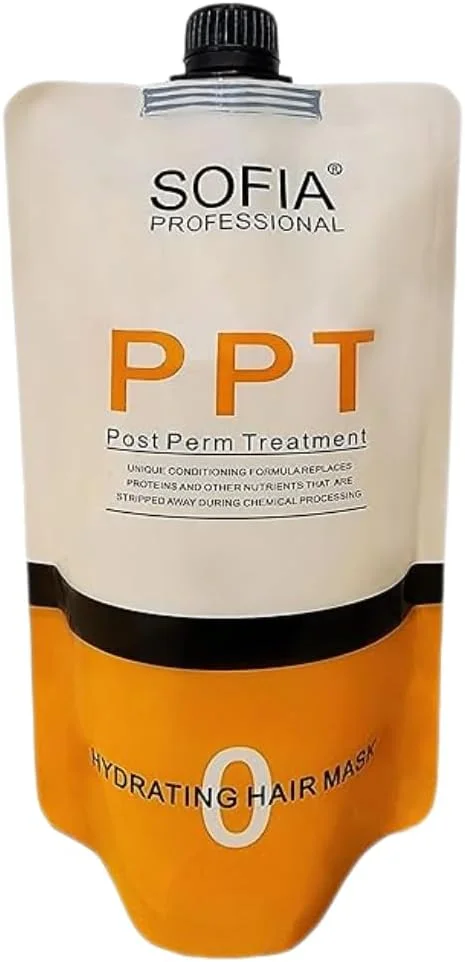 ماسک مو آبرسان حرفه ای سوفیا PPT مناسب برای موهای فر و آسیب دیده، 500 میلی لیتر