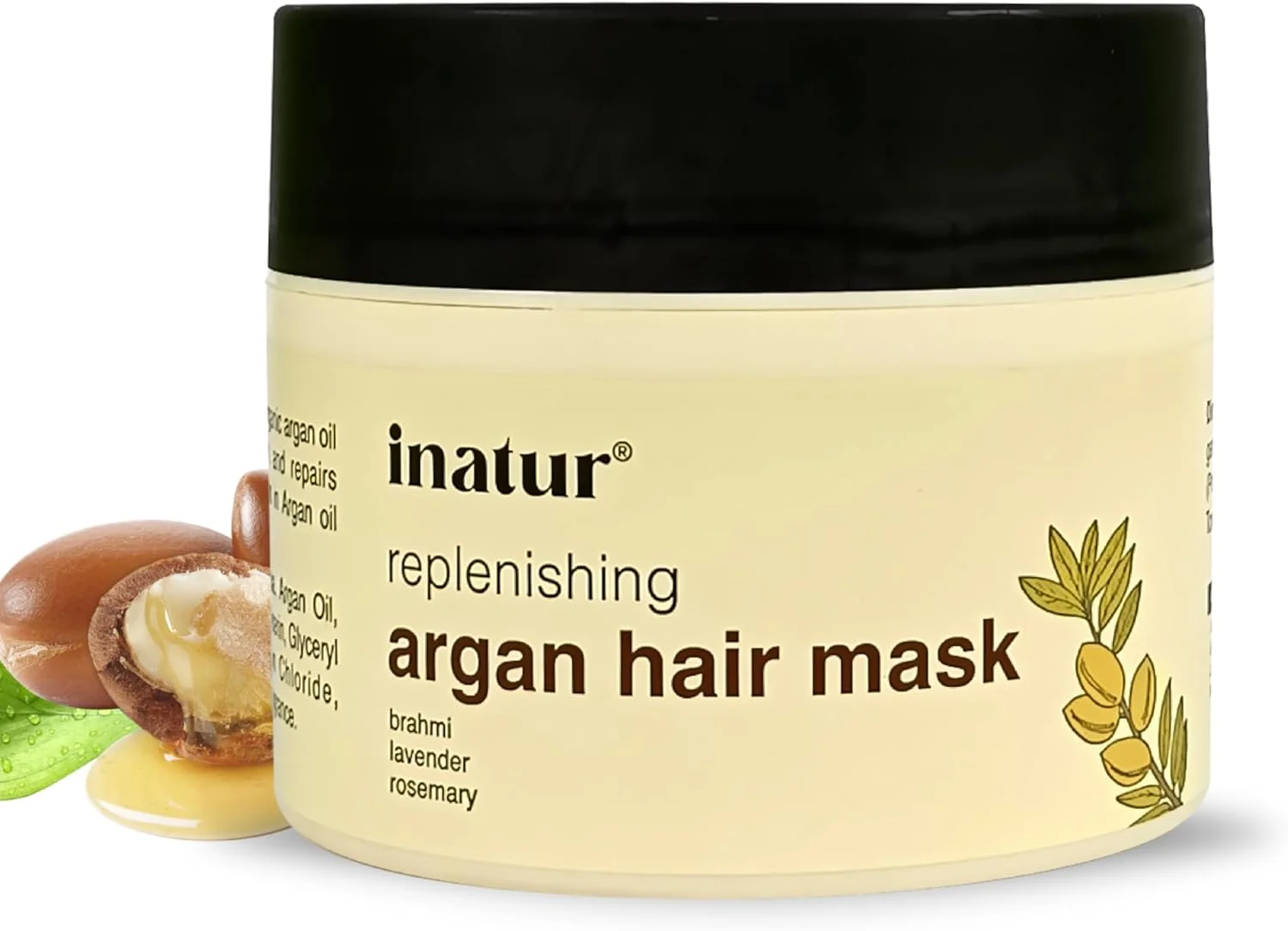 ماسک مو آرگان ایناتور | تقویت کننده مو و کاهش ریزش مو | نرم کننده عمیق برای موهای شکننده، وز و خشک | بدون سولفات و سیلیکون | طبیعی و وگان | 200 گرم
