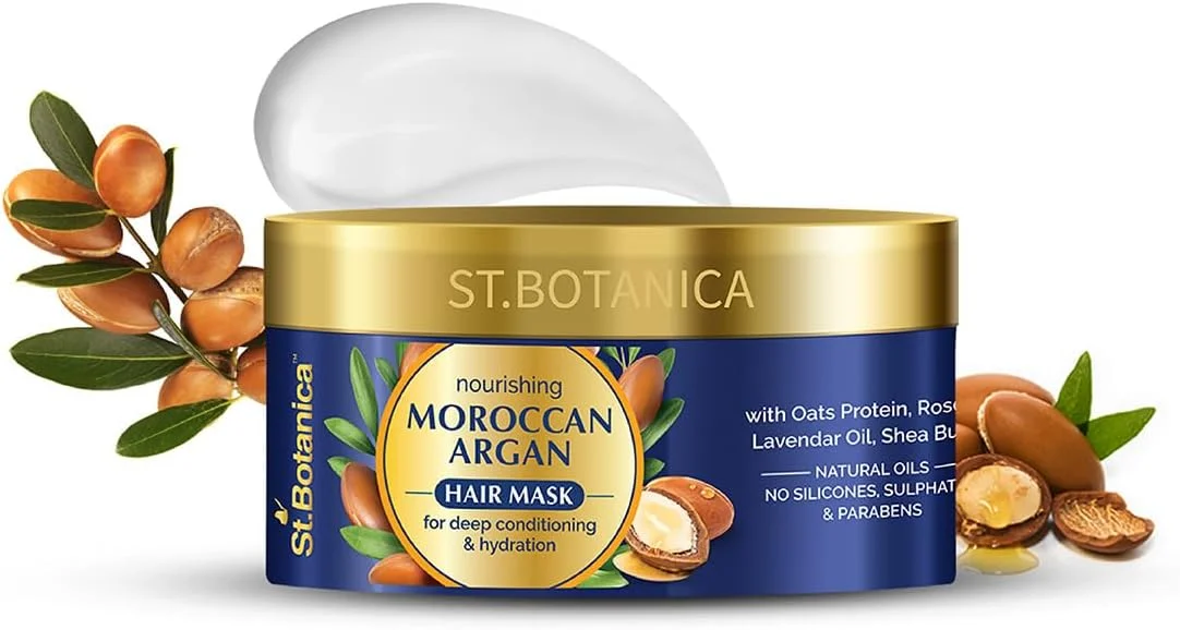 ماسک مو آرگان مراکشی سنت‌باتانیکا - نرم کننده عمیق و آبرسان برای موهایی سالم‌تر - 200 میلی لیتر