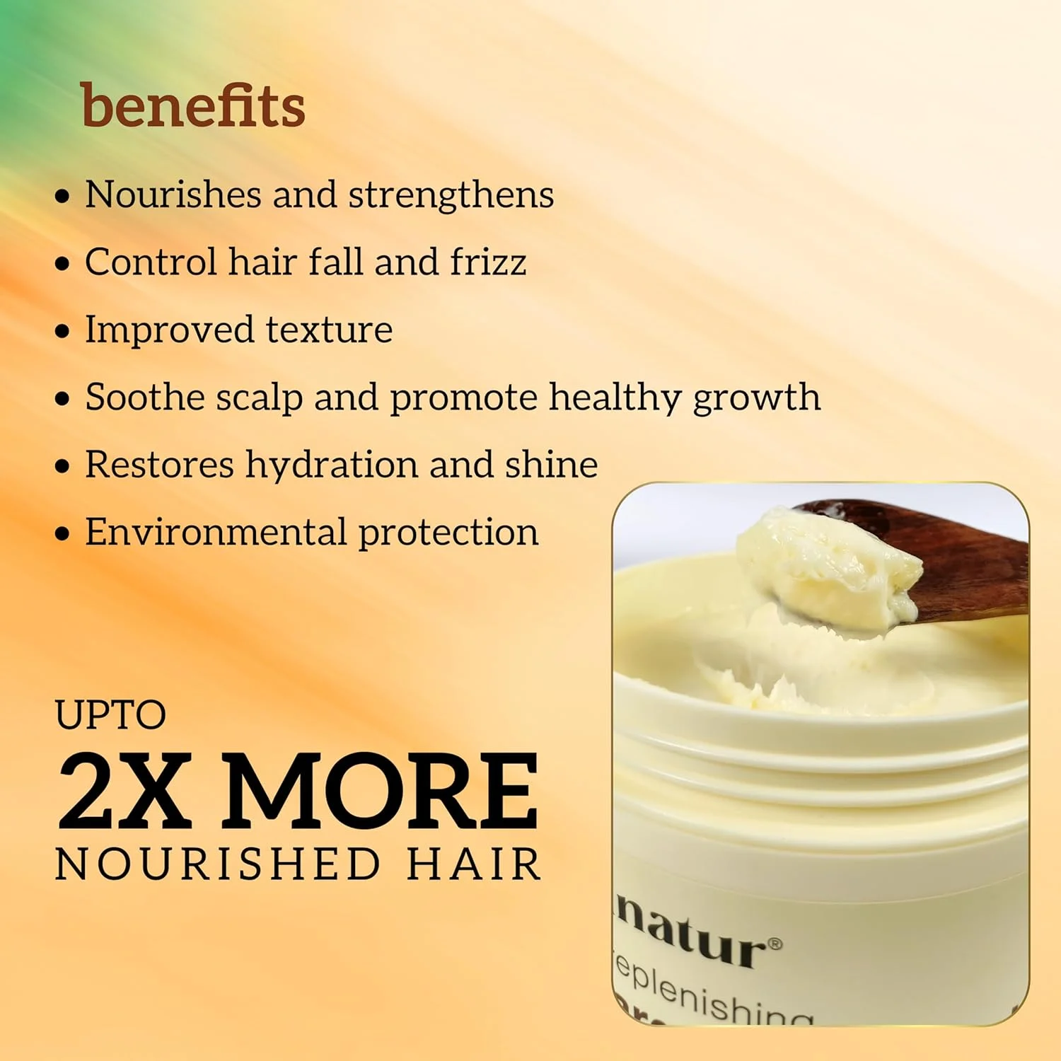 ماسک مو آرگان ایناتور | تقویت کننده مو و کاهش ریزش مو | نرم کننده عمیق برای موهای شکننده، وز و خشک | بدون سولفات و سیلیکون | طبیعی و وگان | 200 گرم