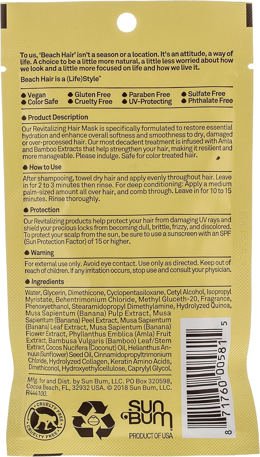 ماسک مو ترمیم کننده و آبرسان قوی سان بام، ۴۴ میلی لیتر