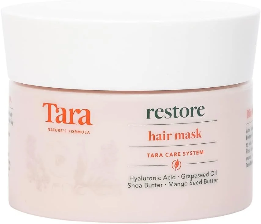 ماسک مو ترمیم کننده تارا نچر فرمولا. بدون تست حیوانی: ترمیم، بازسازی و آبرسانی با اسید هیالورونیک و کره های گیاهی. فاقد پارابن، سولفات و روغن های معدنی (250 میلی لیتر)