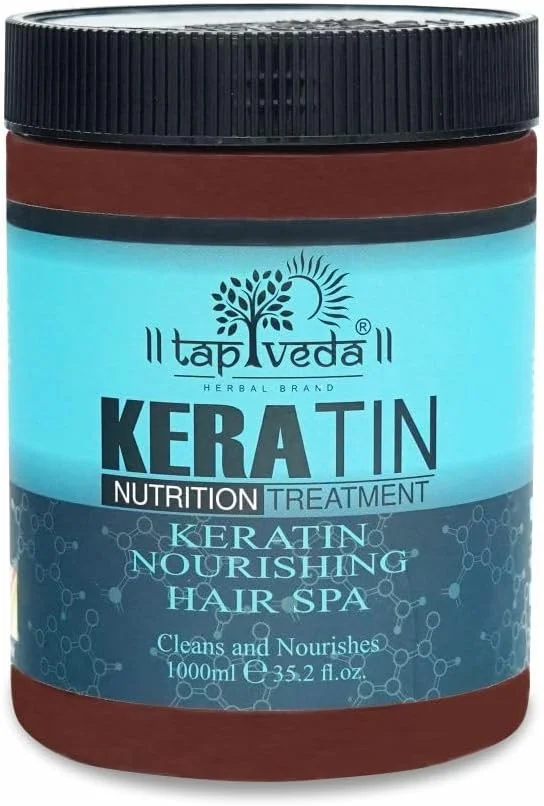 ماسک مو کراتین برای انواع مو | تغذیه عمیق، موهای خشک و وز | ترمیم و رشد موهای رنگ شده با کراتین | مراقبت حرفه ای ۱۰۰۰ میلی لیتر