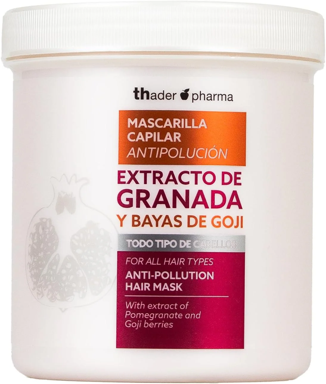 ماسک مو انار و گوجی تادر فارما 700 میلی لیتر (86001023) ماسک مو انار و گوجی تادر فارما 700 میلی لیتر (86001023)