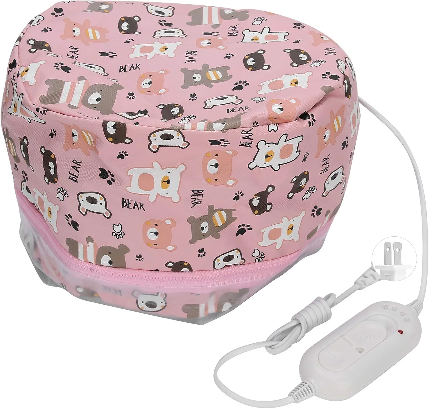 کلاه حرارتی برای ماسک مو و درمان های آبگرم، کلاه بخار برقی برای نرم کننده عمیق مو (US)