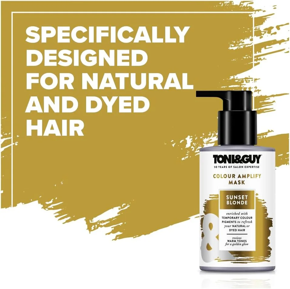 ماسک نرم کننده و تقویت کننده رنگ مو بلوند آفتابی تونی اند گای حاوی رنگدانه های موقت، روغن آرگان و فیلترهای محافظت در برابر اشعه ماوراء بنفش، 200 میلی لیتر