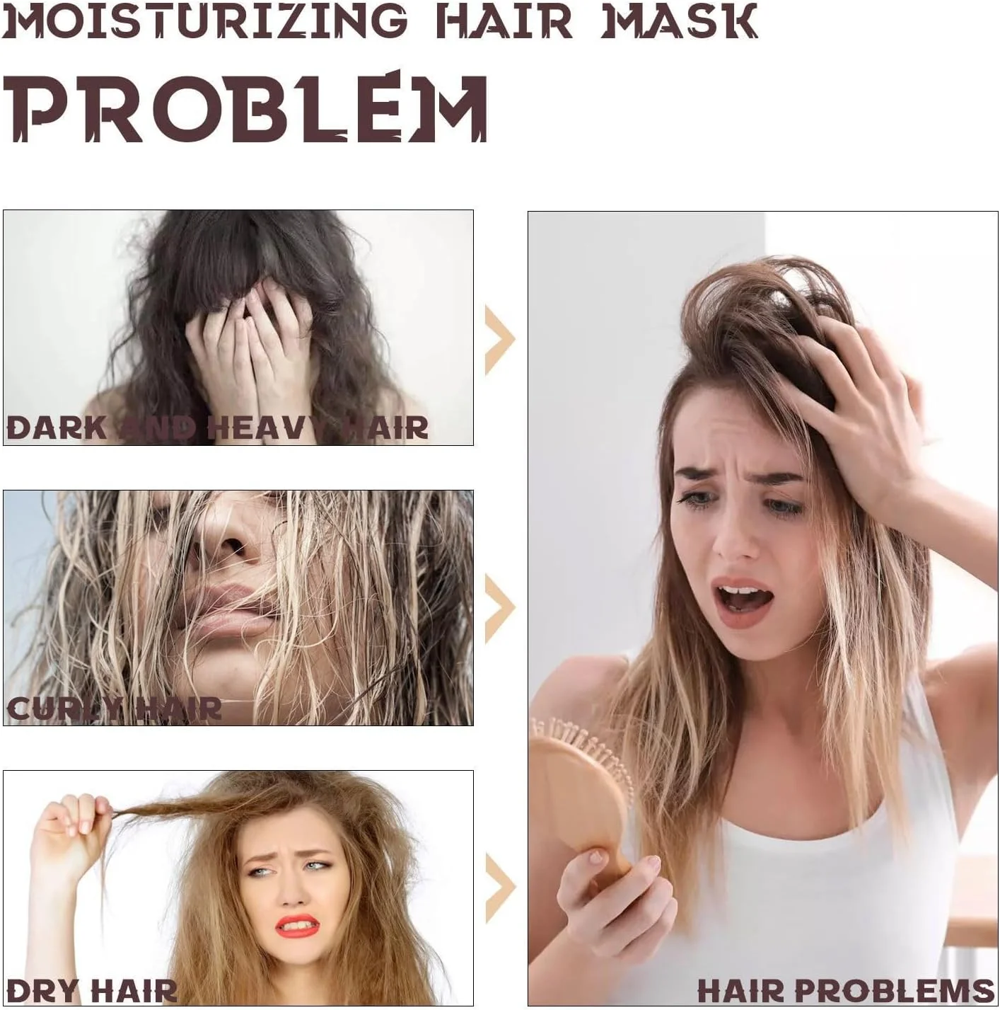 ماسک موی کلاژن، ترمیم کننده عمیق و حالت دهنده موهای آسیب دیده، آبرسان و مغذی با روغن آرگان، کراتین و مواد طبیعی، مناسب برای انواع مو