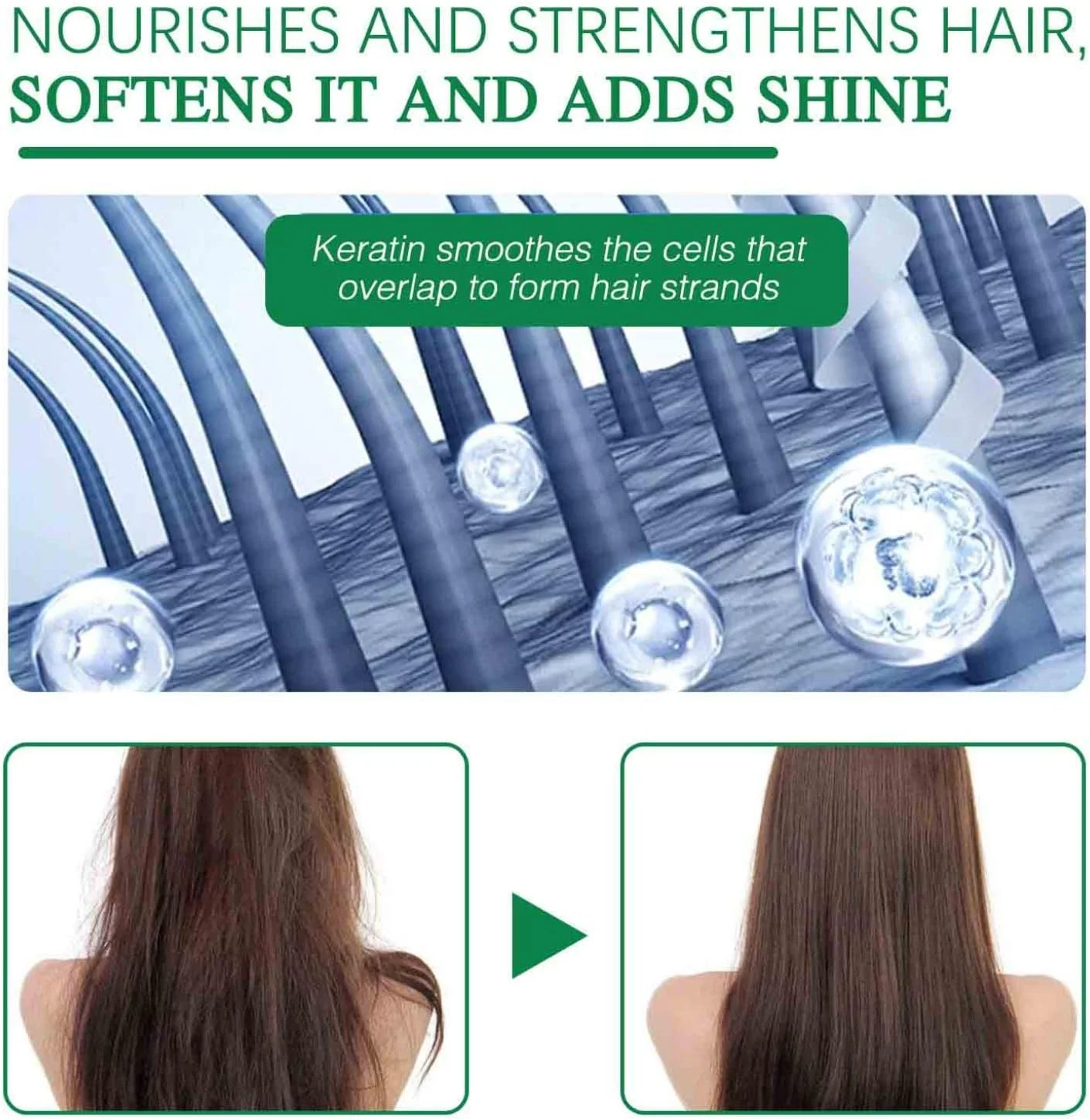 ماسک مو، نرم کننده عمیق، ماسک ترمیم کننده مو، ماسک مراقبت از مو ترمیم کننده عمیق و مغذی موهای خشک، درمان مرطوب کننده و صاف کننده موهای وز، نرم کننده مغذی مو