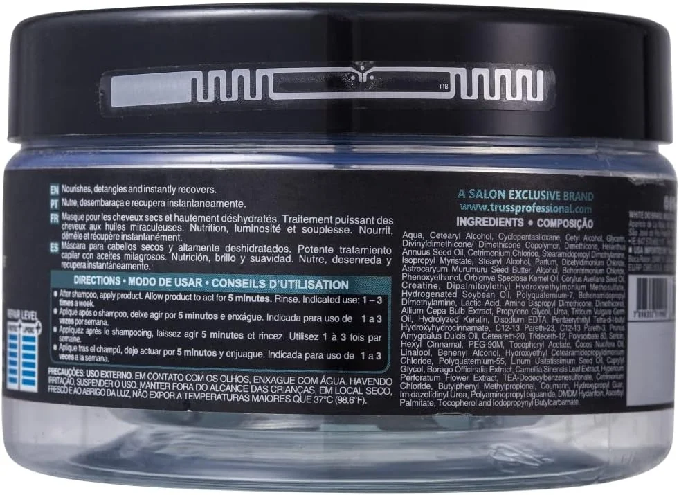 ماسک معجزه آسای حرفه ای تروس - ماسک آبرسان مو + درمان کامل پروتئینی مو برای کنترل وز، رطوبت عمیق و ترمیم آسیب - باز کردن گره + محافظت با پروتئین های طبیعی + کراتین (250 گرم) ماسک معجزه آسای حرفه ای تروس - ماسک آبرسان مو + درمان کامل پروتئینی مو برای کنترل وز، رطوبت عمیق و ترمیم آسیب - باز کردن گره + محافظت با پروتئین های طبیعی + کراتین (250 گرم)